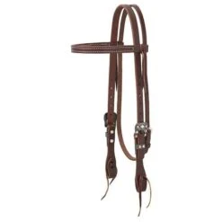Weaver Working Tack Chevron Hardware Straight Headstall